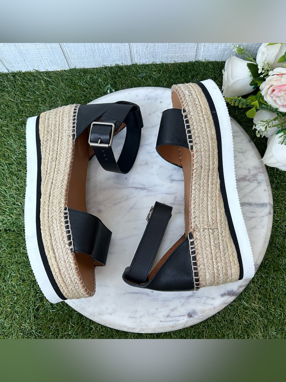SEE BY CHLOE Glyn leather platform Espadrille Sandals $325 size 39 new - Picture 16 of 16